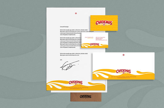 CARDENAS stationery design - Print Design