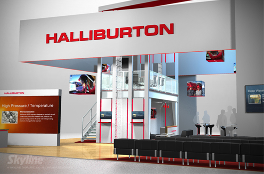Halliburton Trade show booth design