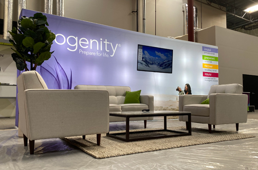 Progenity trade show booth design