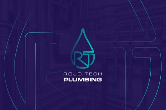 Rojo Tech Plumbing Logo Design